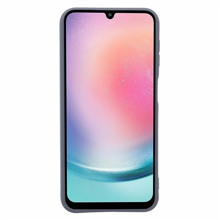 For Samsung Galaxy A24 4G (162.1 x 77.6 x 8.3mm) Double-Sided Matte Phone Case Anti-scratch TPU Cover - Grey
