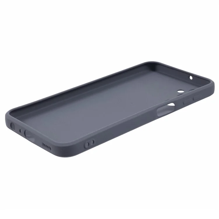 For Samsung Galaxy A24 4G (162.1 x 77.6 x 8.3mm) Double-Sided Matte Phone Case Anti-scratch TPU Cover - Grey