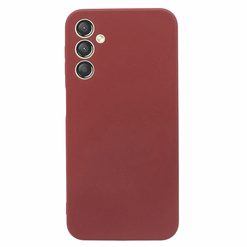 For Samsung Galaxy A24 4G (162.1 x 77.6 x 8.3mm) Double-Sided Matte Phone Case Anti-scratch TPU Cover - Wine Red
