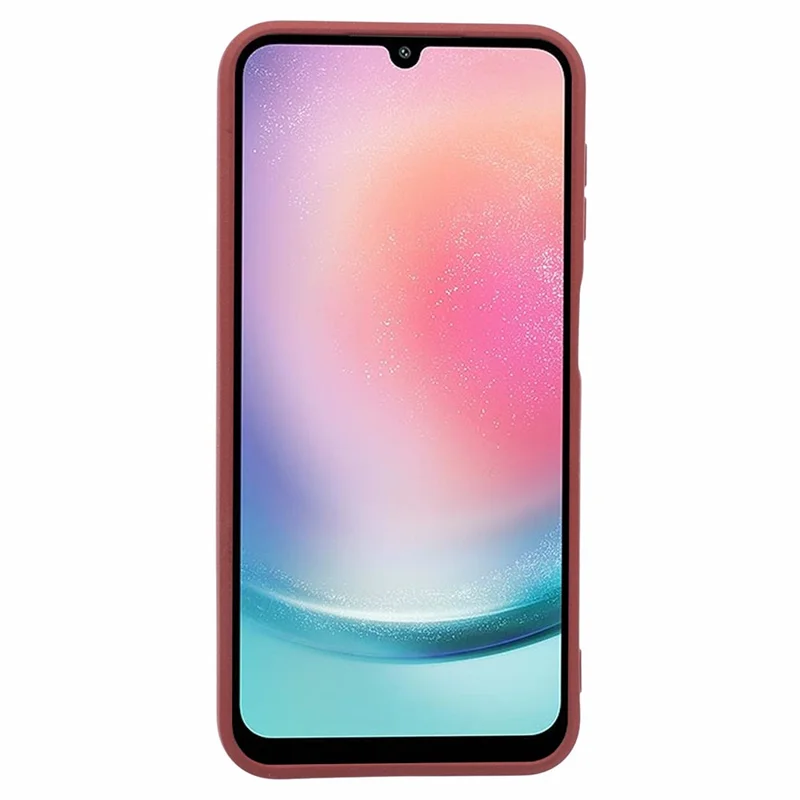 For Samsung Galaxy A24 4G (162.1 x 77.6 x 8.3mm) Double-Sided Matte Phone Case Anti-scratch TPU Cover - Wine Red
