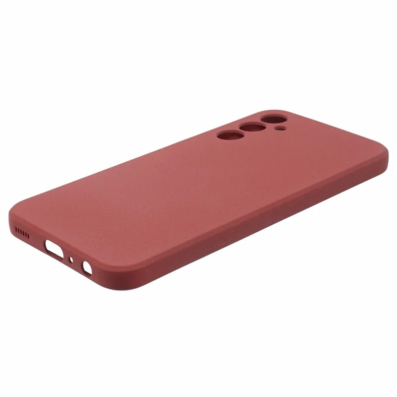 For Samsung Galaxy A24 4G (162.1 x 77.6 x 8.3mm) Double-Sided Matte Phone Case Anti-scratch TPU Cover - Wine Red