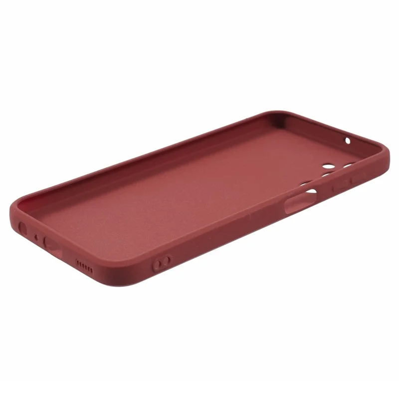 For Samsung Galaxy A24 4G (162.1 x 77.6 x 8.3mm) Double-Sided Matte Phone Case Anti-scratch TPU Cover - Wine Red