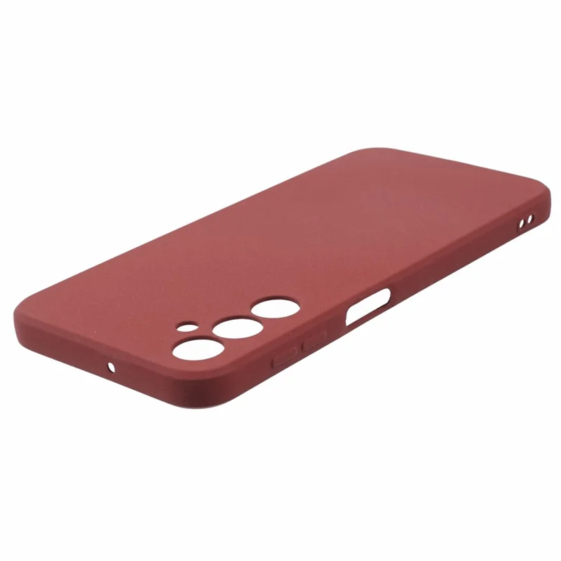 For Samsung Galaxy A24 4G (162.1 x 77.6 x 8.3mm) Double-Sided Matte Phone Case Anti-scratch TPU Cover - Wine Red