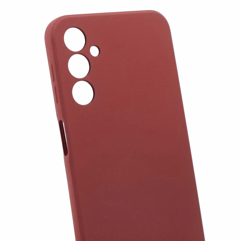 For Samsung Galaxy A24 4G (162.1 x 77.6 x 8.3mm) Double-Sided Matte Phone Case Anti-scratch TPU Cover - Wine Red