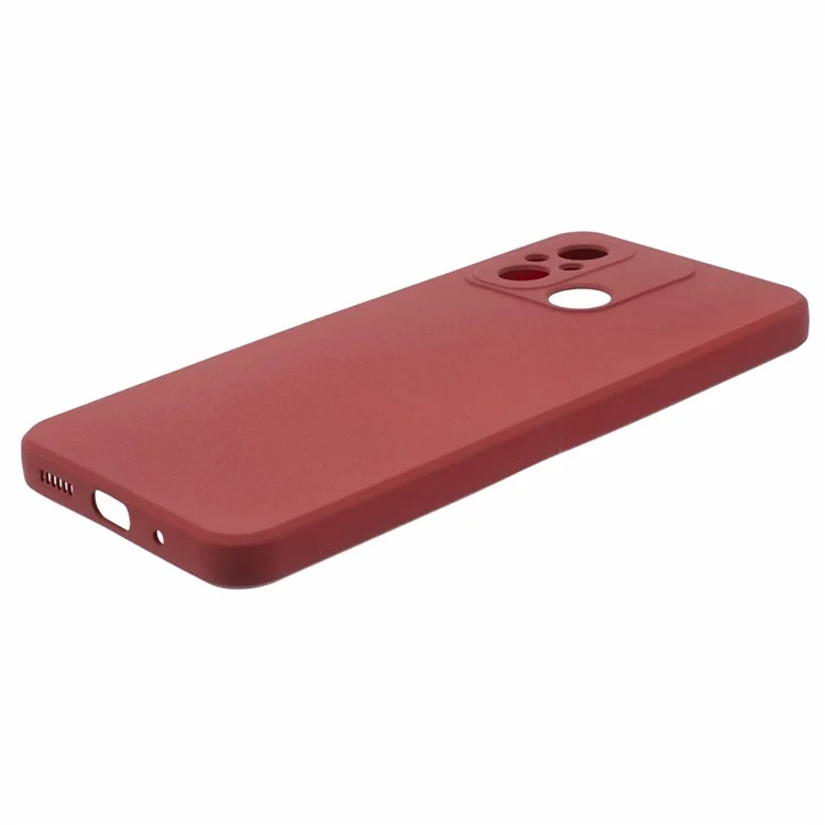 TPU Case for Xiaomi Redmi 12C 4G / Redmi 11A 4G / Poco C55 4G Double-Sided Matte Phone Back Cover - Wine Red