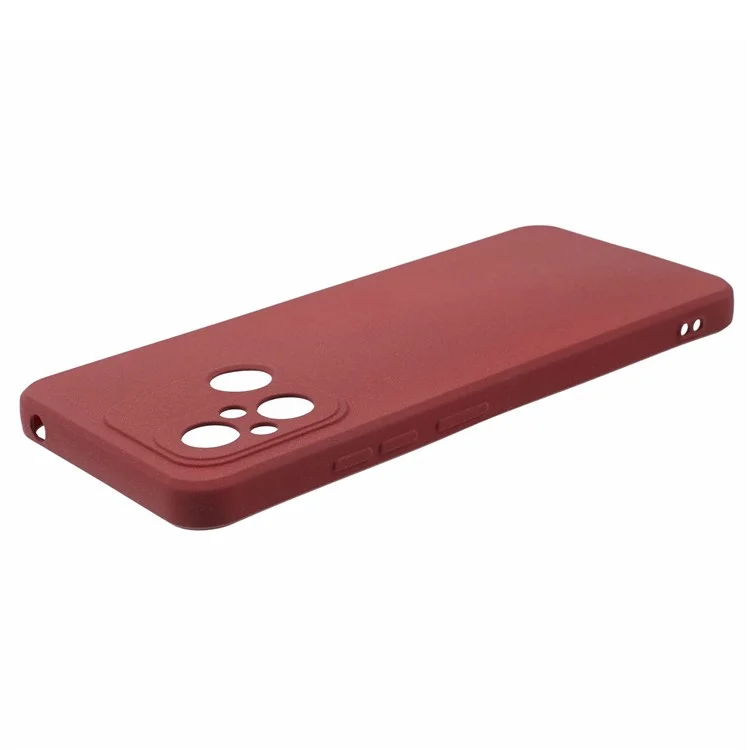 TPU Case for Xiaomi Redmi 12C 4G / Redmi 11A 4G / Poco C55 4G Double-Sided Matte Phone Back Cover - Wine Red