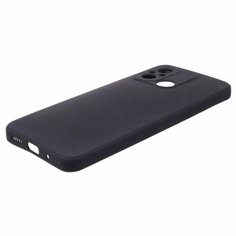 TPU Case for Xiaomi Redmi 12C 4G / Redmi 11A 4G / Poco C55 4G Double-Sided Matte Phone Back Cover - Black