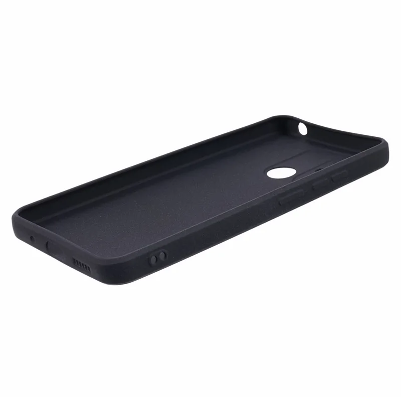 TPU Case for Xiaomi Redmi 12C 4G / Redmi 11A 4G / Poco C55 4G Double-Sided Matte Phone Back Cover - Black