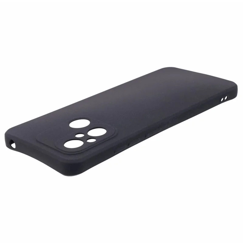 TPU Case for Xiaomi Redmi 12C 4G / Redmi 11A 4G / Poco C55 4G Double-Sided Matte Phone Back Cover - Black