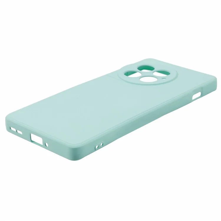Para OnePlus Ace 2 Pro 5G, funda trasera de TPU con revestimiento de fibra antiarañazos, cubierta de teléfono - Azul bebé