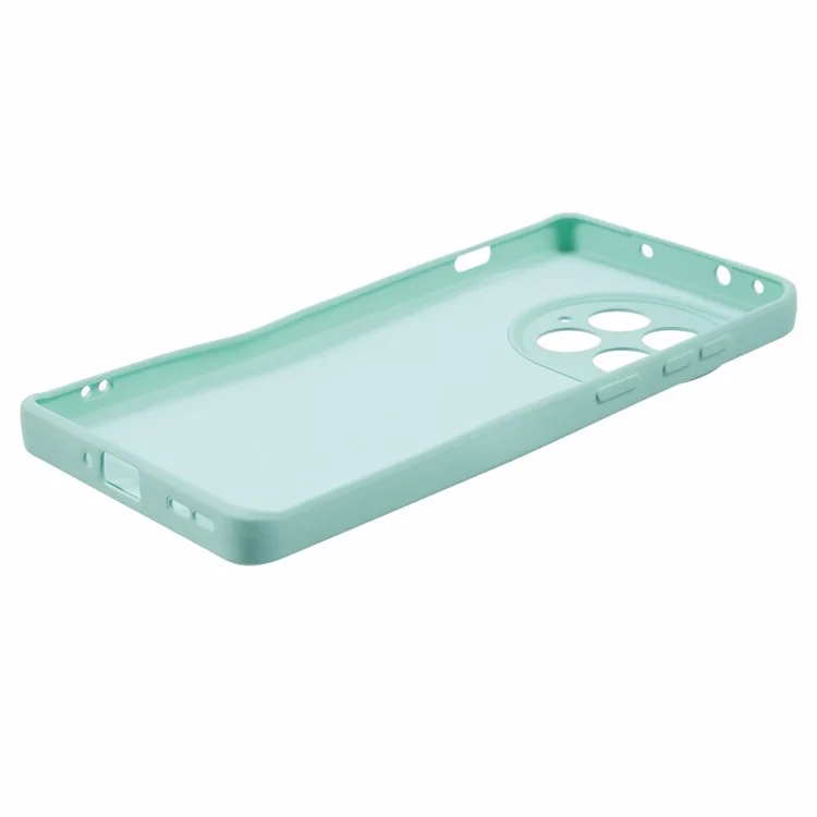 Para OnePlus Ace 2 Pro 5G, funda trasera de TPU con revestimiento de fibra antiarañazos, cubierta de teléfono - Azul bebé