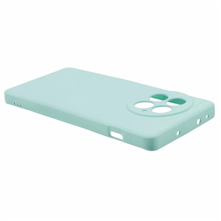 Para OnePlus Ace 2 Pro 5G, funda trasera de TPU con revestimiento de fibra antiarañazos, cubierta de teléfono - Azul bebé
