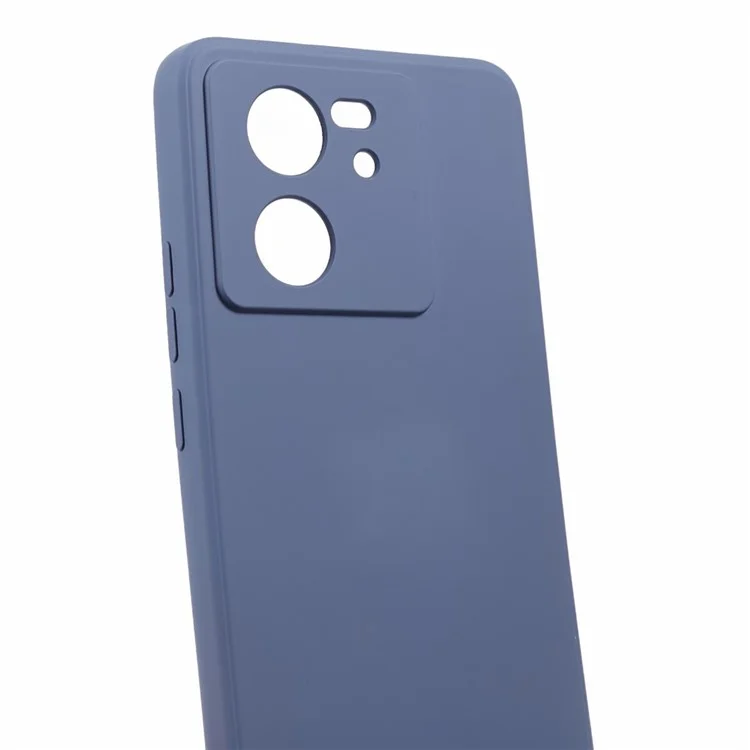 Резиновый TPU чехол для телефона Xiaomi Redmi K60 Ultra / 13T / 13T Pro, чехол для телефона с мягкой подкладкой, устойчивый к царапинам - Лавандово-серый
