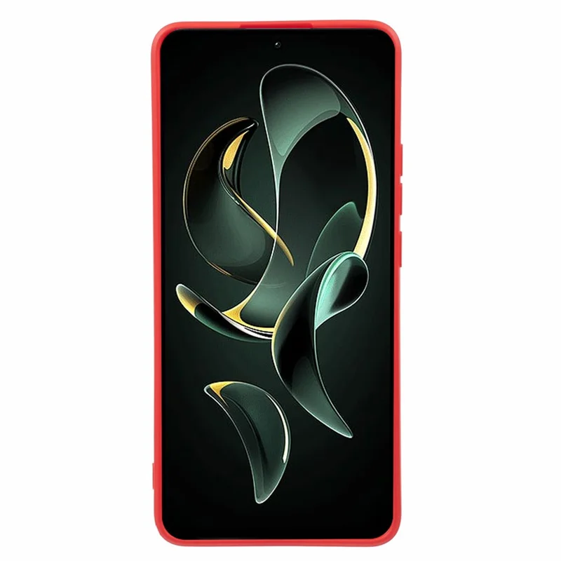 Rubberized TPU Phone Case for Xiaomi Redmi K60 Ultra / 13T / 13T Pro , Soft Fiber Lining Anti-Scratch Phone Cover - Red