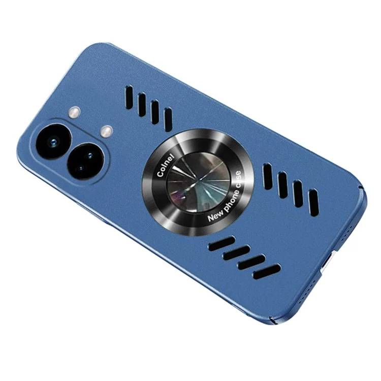Phone Cover for OnePlus Ace 2V / Nord 3 5G , Compatible with MagSafe Heat Dissipation Holes PC+Acrylic Back Case - Sapphire