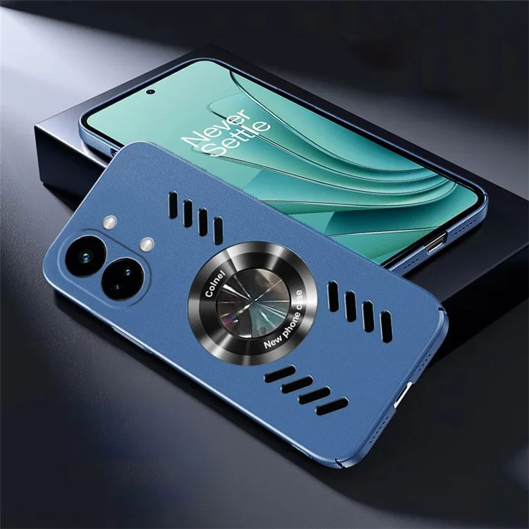 Phone Cover for OnePlus Ace 2V / Nord 3 5G , Compatible with MagSafe Heat Dissipation Holes PC+Acrylic Back Case - Sapphire