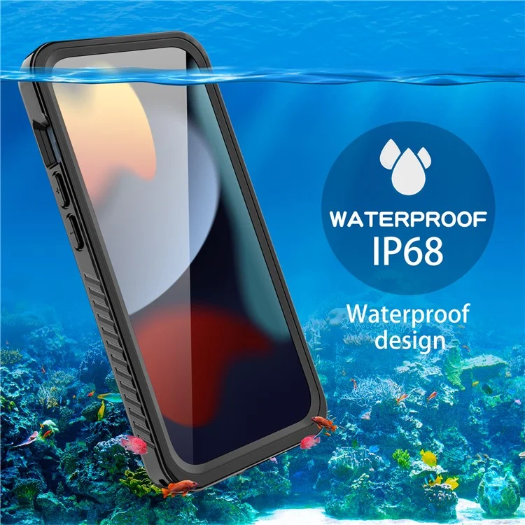 FS Series For iPhone 15 Pro IP68 Waterproof Drop-proof Phone Case Clear Back Diving Swimming Cover