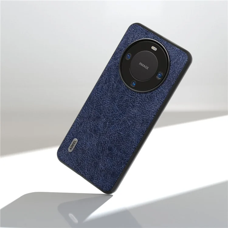 ABEEL для Huawei Mate 60 Pro Чехол для телефона Ретро Litchi Texture Leather Coated TPU+PC Cover - Синий