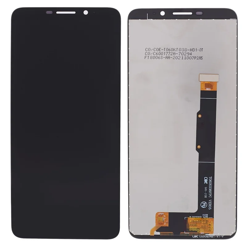 Część naprawcza ekranu LCD i zestawu digitizera marki OEM klasy S do TCL A3X (bez logotypu)