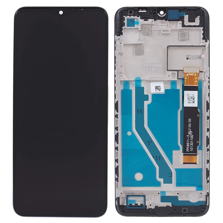Pour l'écran LCD et l'ensemble de numériseur + cadre de rechange Grade S pour TCL 20B (sans logo)