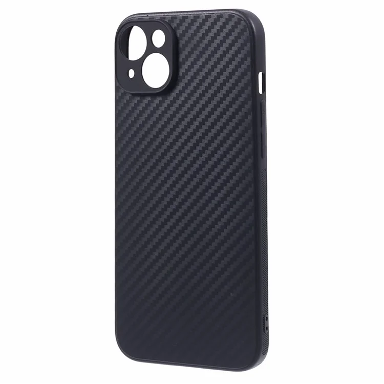 Carbon Fiber Texture TPU Case for iPhone 15 , Anti-scratch Protective Phone Cover