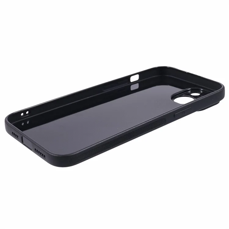 Carbon Fiber Texture TPU Case for iPhone 15 , Anti-scratch Protective Phone Cover