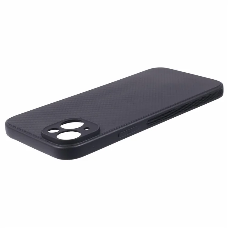 Carbon Fiber Texture TPU Case for iPhone 15 , Anti-scratch Protective Phone Cover