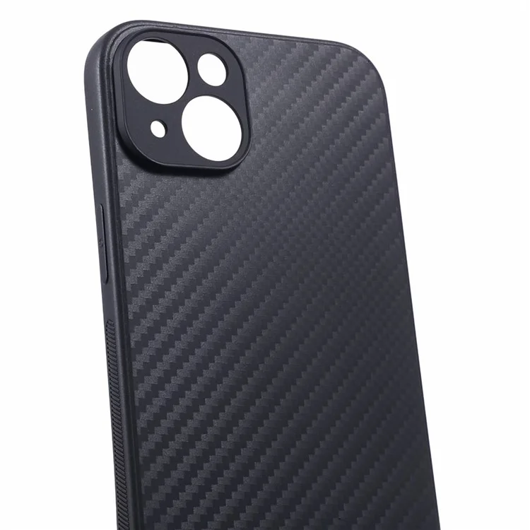 Carbon Fiber Texture TPU Case for iPhone 15 , Anti-scratch Protective Phone Cover