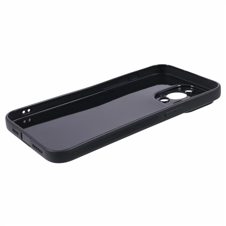 Carbon Fiber Texture Phone Cover for iPhone 15 Pro , Non-slip TPU Protective Phone Case