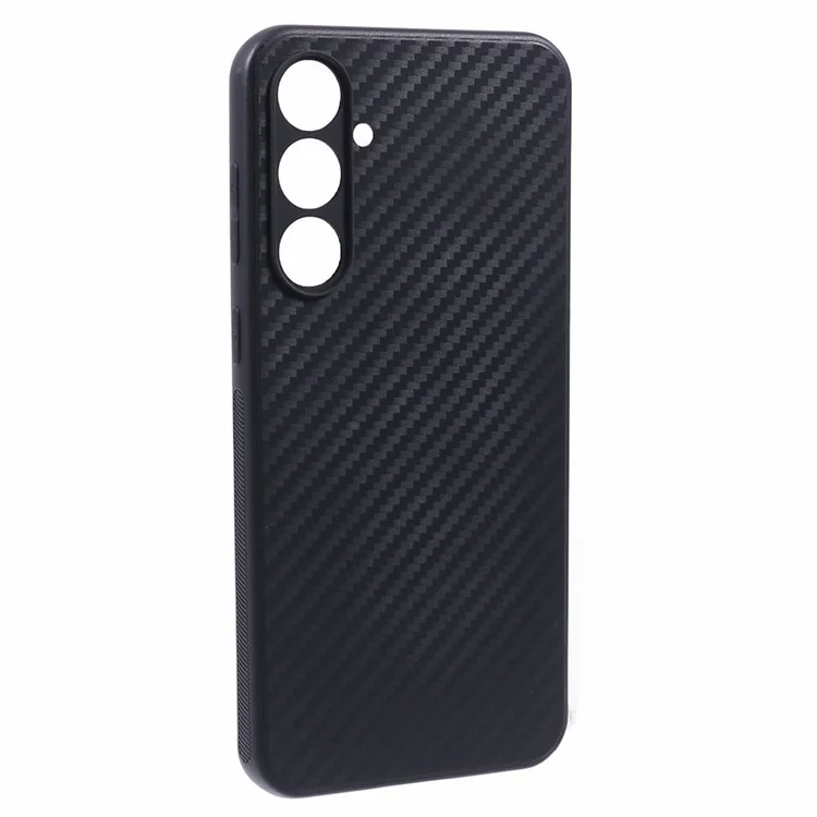 Carbon Fiber TPU Protective Case for Samsung Galaxy S23 FE , Anti-Scratch Phone Cover