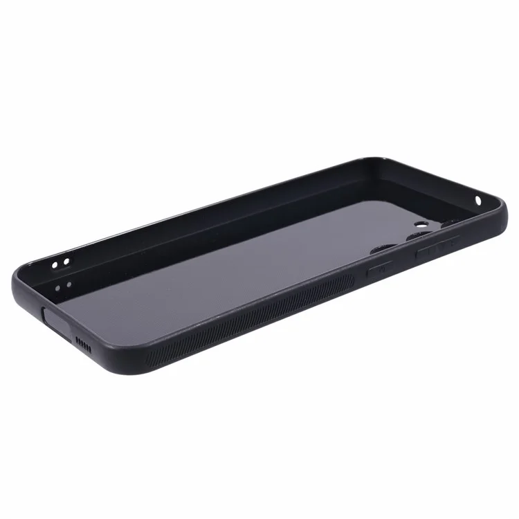 Carbon Fiber TPU Protective Case for Samsung Galaxy S23 FE , Anti-Scratch Phone Cover