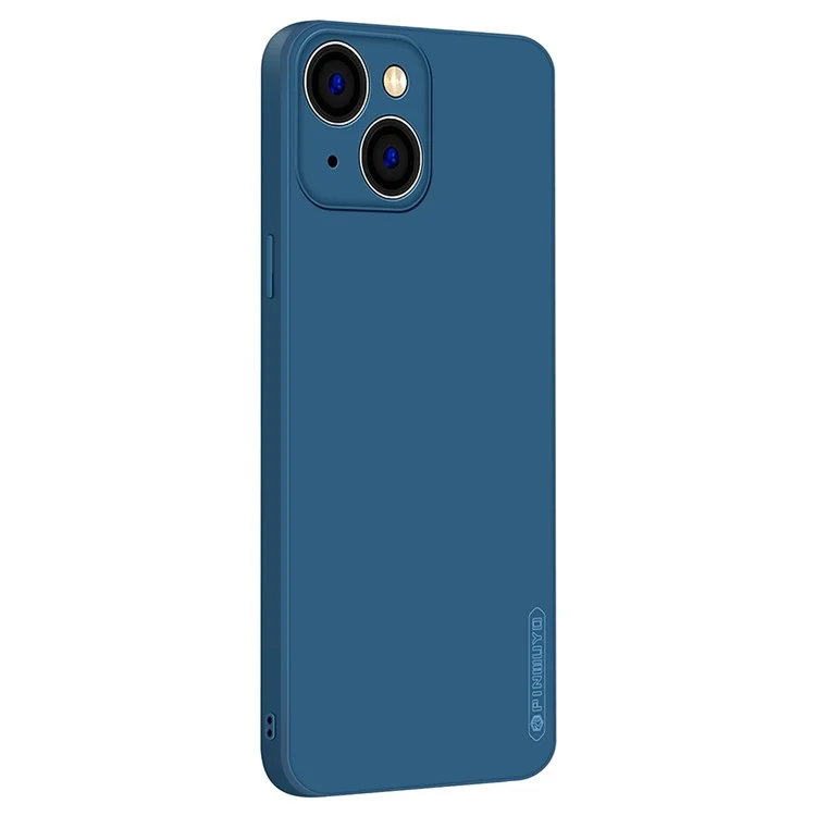 PINWUYO For iPhone 15 Precise Cutouts Anti-Scratch Phone Case Flexible TPU Cover - Dark Blue