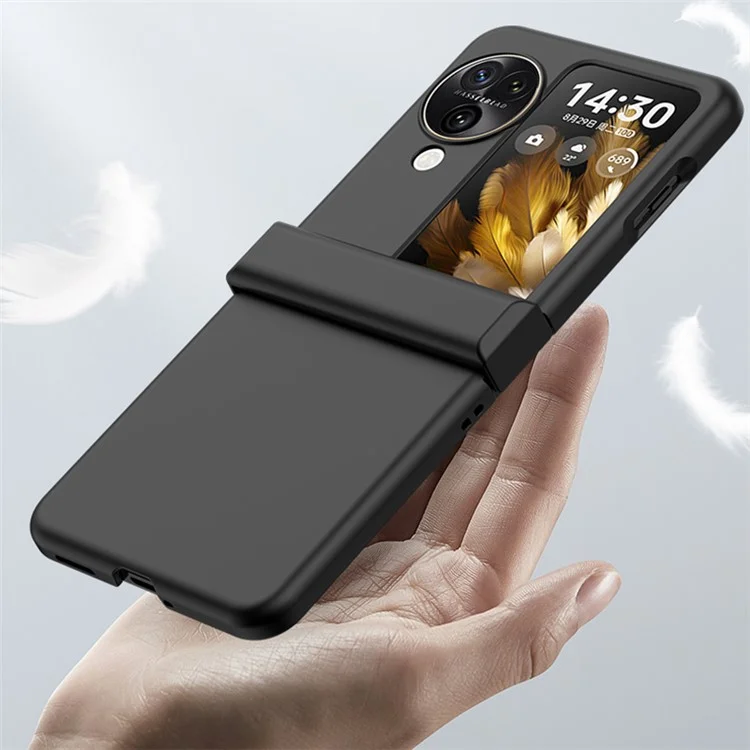 Per Oppo Find N3 Flip 5G Protezione cerniera PC Custodia per telefono Skin-Touch Anti-Scratch Cover - Nero