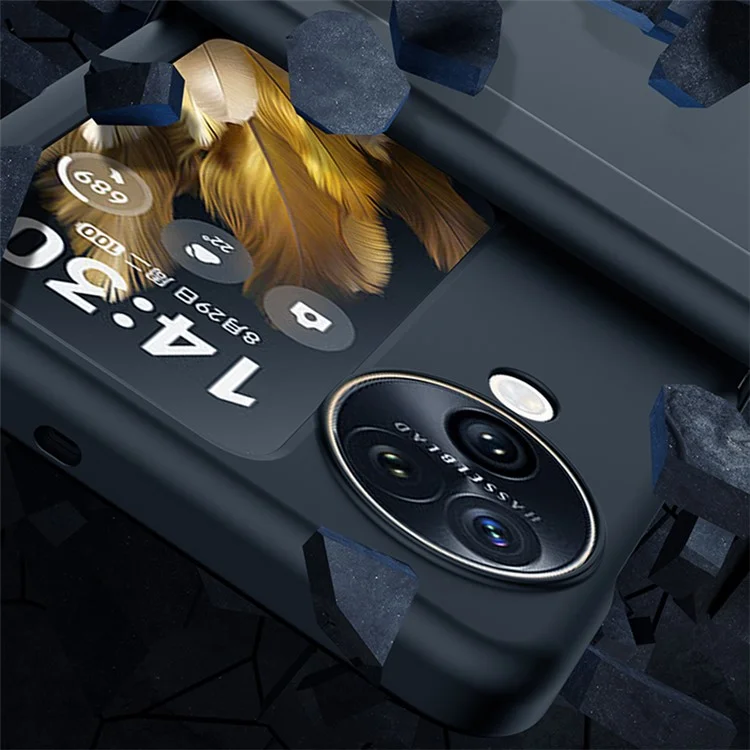 Per Oppo Find N3 Flip 5G Protezione cerniera PC Custodia per telefono Skin-Touch Anti-Scratch Cover - Nero
