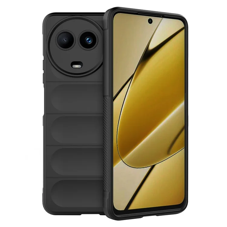 For Realme 11x 5G / 11 5G (Global) Mobile Phone Cover Shockproof Flexible TPU Back Case - Black