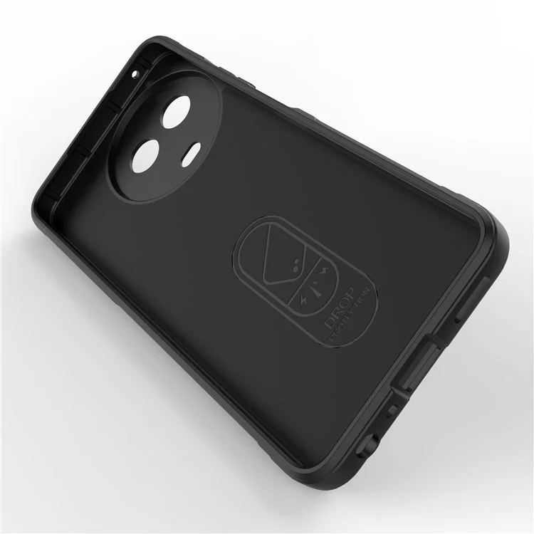 For Realme 11x 5G / 11 5G (Global) Mobile Phone Cover Shockproof Flexible TPU Back Case - Black