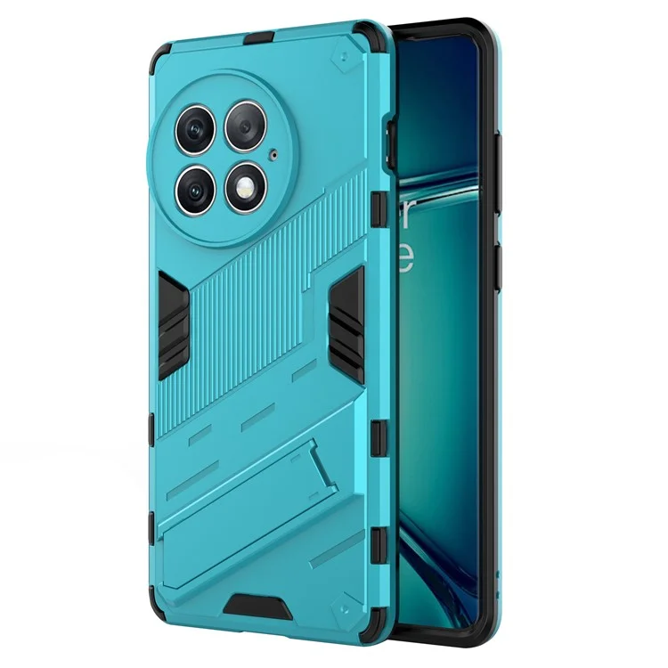 For OnePlus Ace 2 Pro 5G Drop-proof Case PC+TPU Kickstand Protective Phone Cover - Baby Blue