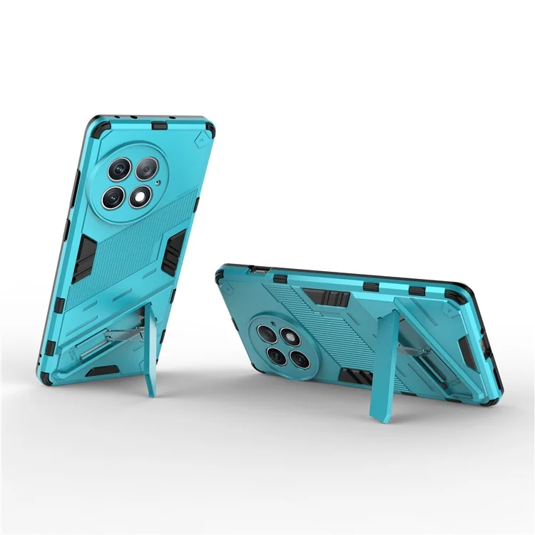 For OnePlus Ace 2 Pro 5G Drop-proof Case PC+TPU Kickstand Protective Phone Cover - Baby Blue