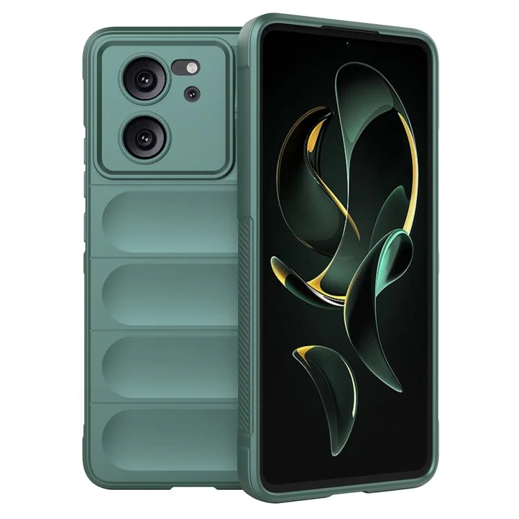 For Xiaomi Redmi K60 Ultra / 13T / 13T Pro Slim-Fit TPU Phone Case Shockproof Mobile Phone Cover - Green