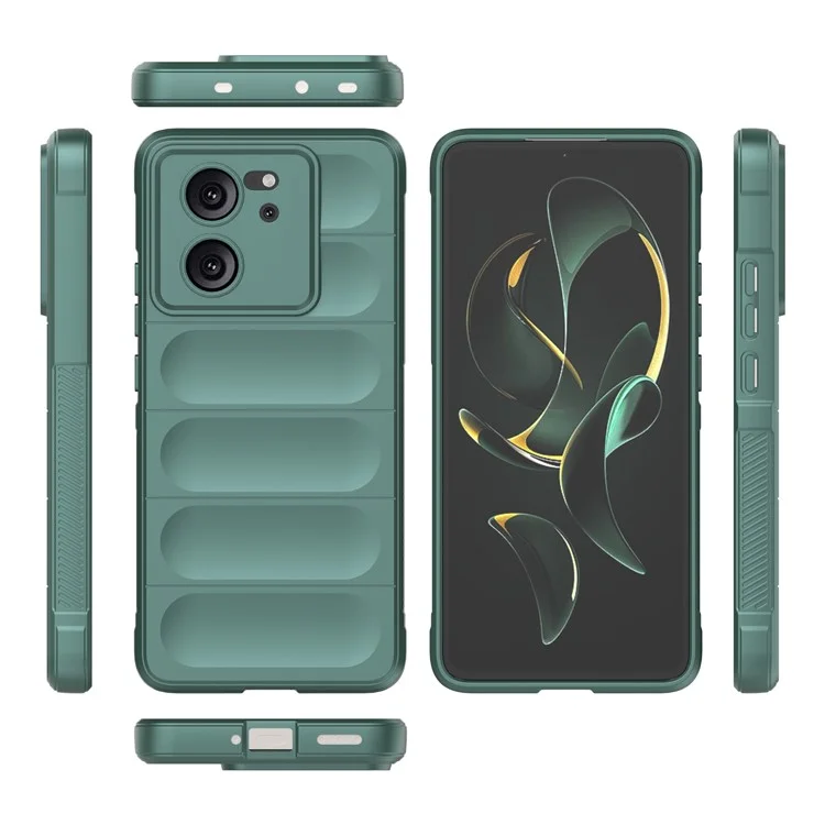 For Xiaomi Redmi K60 Ultra / 13T / 13T Pro Slim-Fit TPU Phone Case Shockproof Mobile Phone Cover - Green