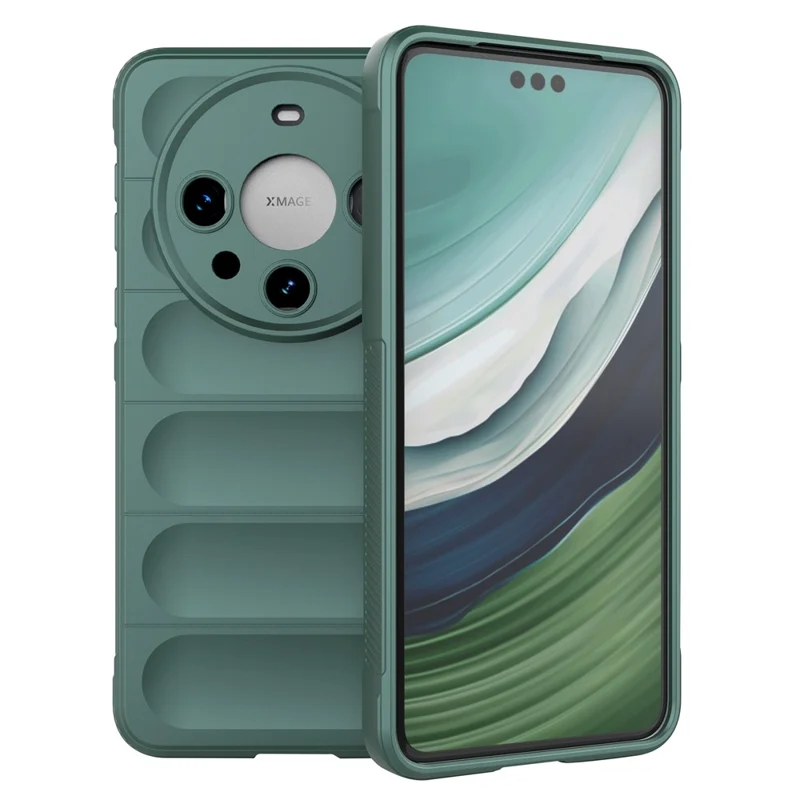Pour Huawei Mate 60 Pro Coque de protection TPU souple Coque de téléphone antichoc - Vert