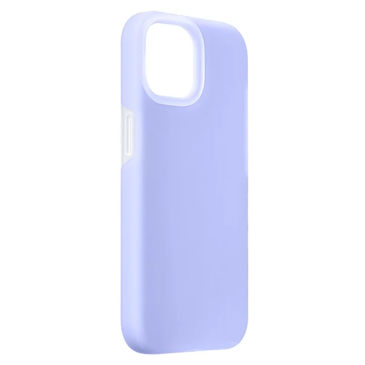 XUNDD Серия Желе для iPhone 15 Чехол для телефона с микрофиберной подкладкой Жидкий силикон+ПК задняя крышка - Фиолетовый 