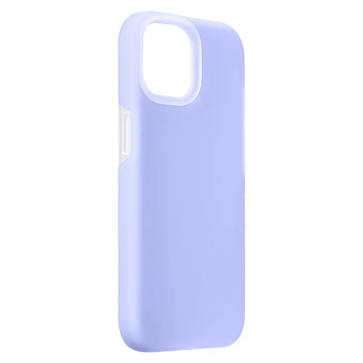 XUNDD Jelly Series Phone Case for iPhone 15 Pro , Microfiber Lining Liquid Silicone+PC Back Cover - Purple
