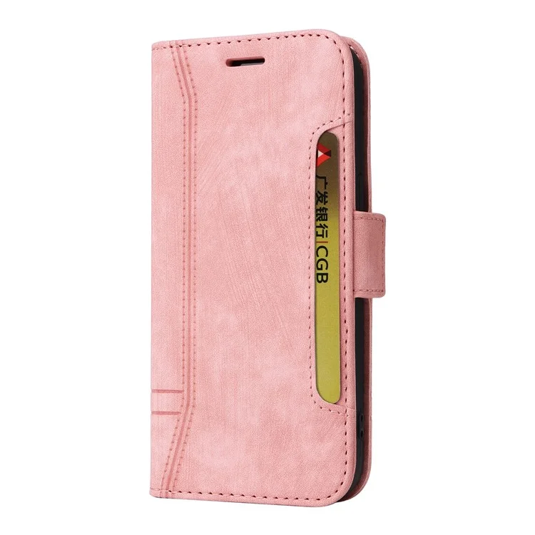 BETOPNICE 001 für Oppo A58 4G Anti-Kratzer PU-Leder Handyhülle Ständer Geldbörse Stoßfeste Abdeckung - Pink