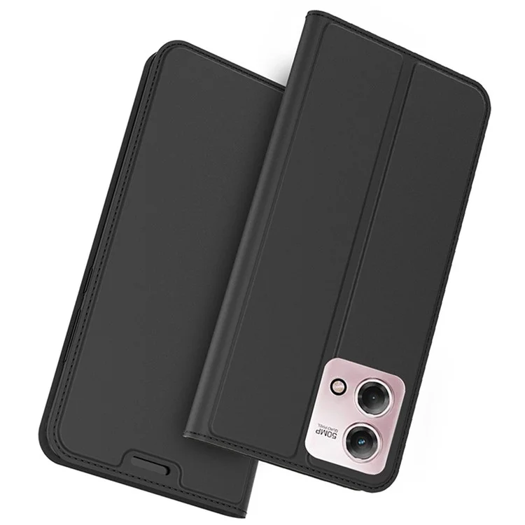 Pour Motorola Moto G Stylus 5G (2023) Coque de téléphone en cuir PU avec support et porte-cartes - Noir