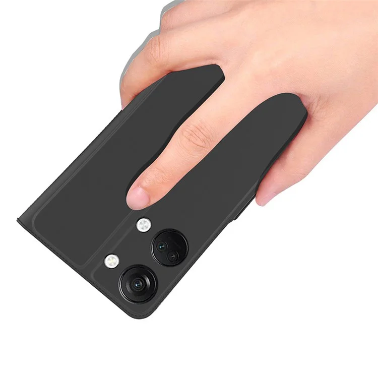 For OnePlus Nord 3 5G / Ace 2V Card Slot PU Leather Phone Case Stand Phone Cover Shell - Black