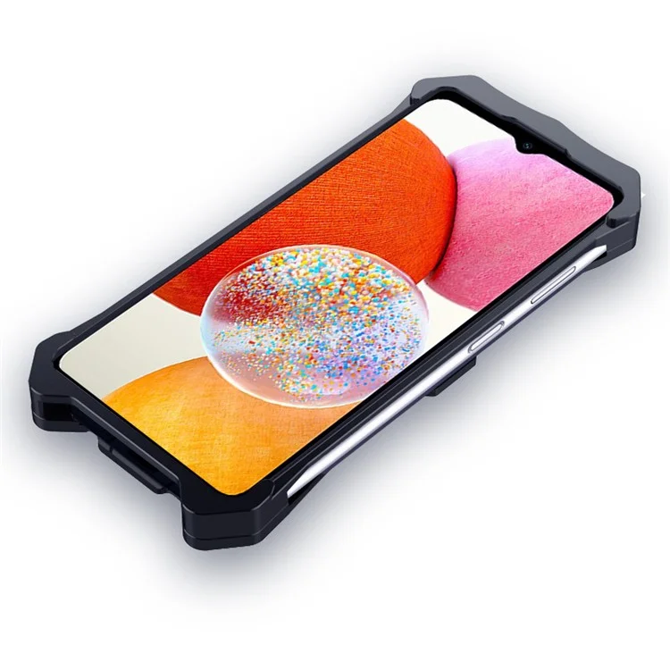For Samsung Galaxy A14 5G / 4G Shockproof Phone Case Aluminum Alloy Hollow-Out Design Phone Cover