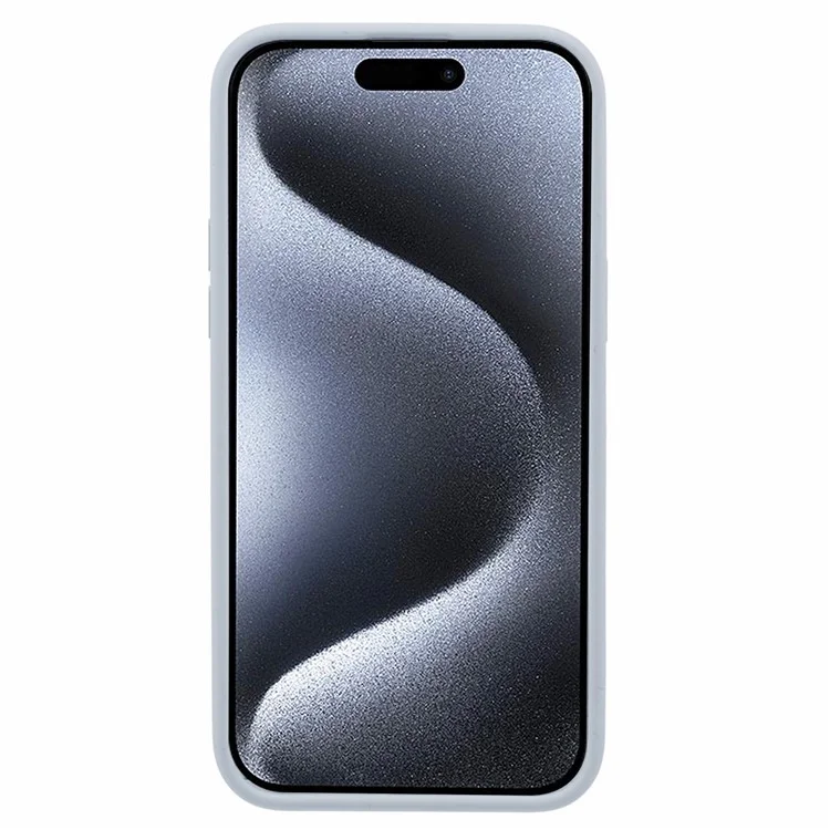 Protective Case for iPhone 15 Pro Max Anti-Drop Phone Cover Logo View Silicone+PC Case Compatible with MagSafe - Blue