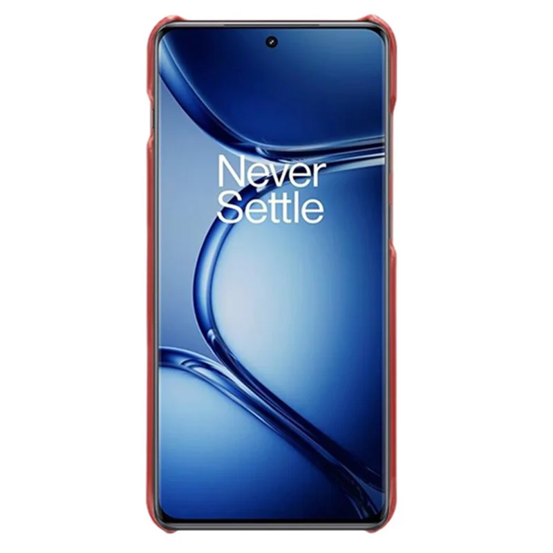 Phone Back Case for OnePlus Ace 2 Pro 5G , PU Leather + PC Anti-Scratch Calf Texture Phone Cover - Red