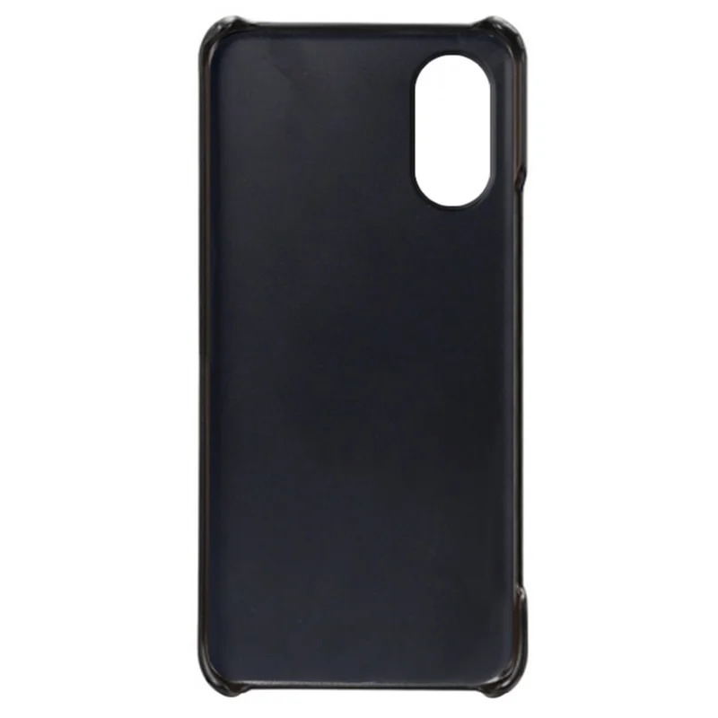 For Sony Xperia 5 V PU Leather + PC Phone Case Anti-Scratch Calf Texture Phone Cover - Black